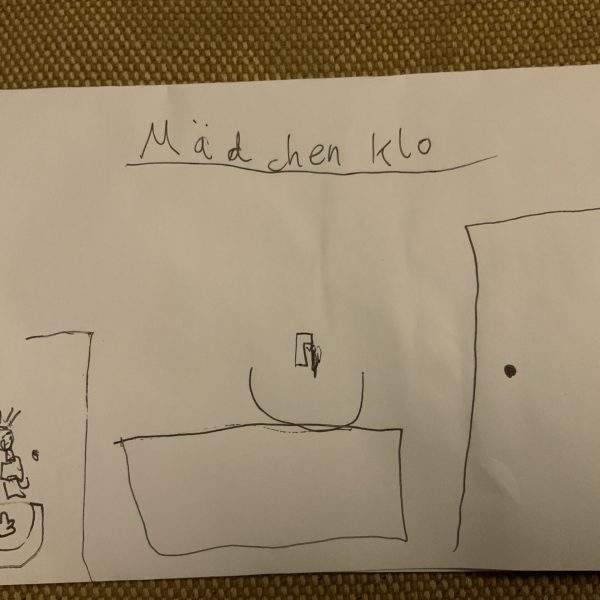 Toiletten Bild von einem Kind