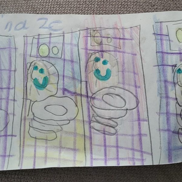 Toiletten Bild von einem Kind